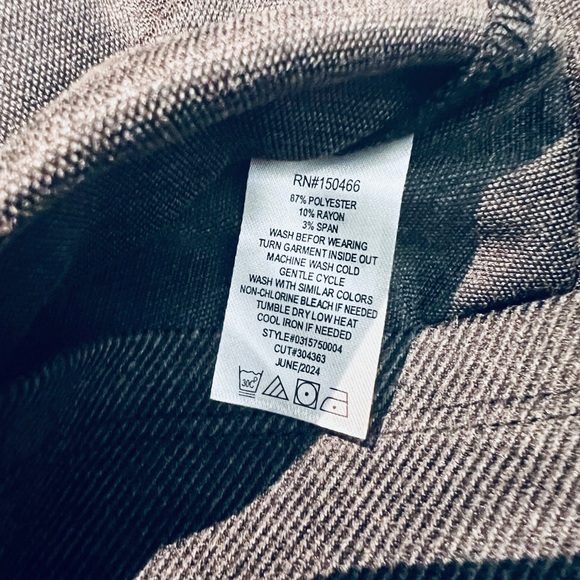 NWT Grey knit twill wrap skirt Size XS (4-5) - Picture 5 of 5